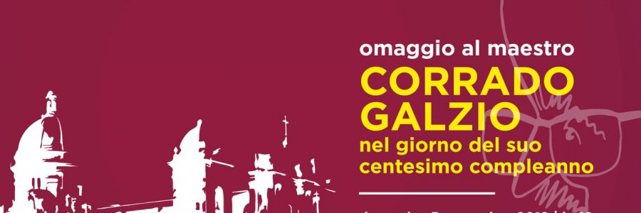 Omaggio al Maestro Corrado Galzio