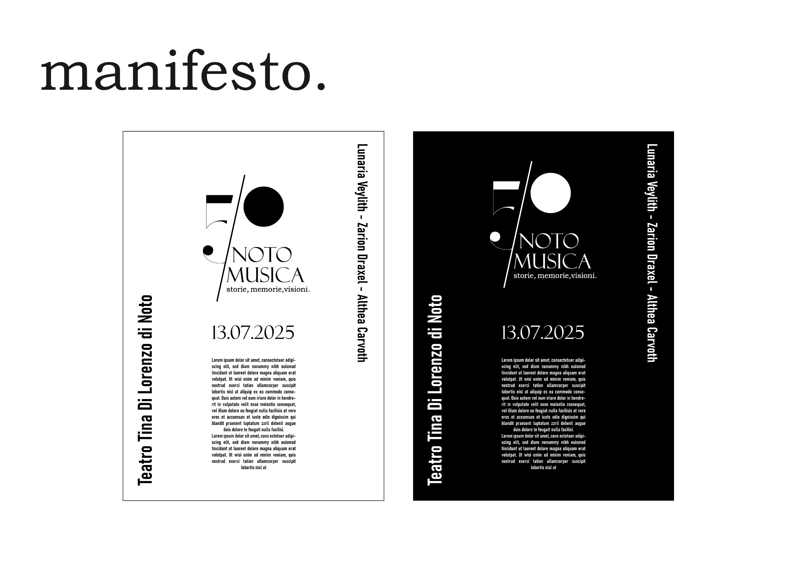 Logo celebrativo “Notomusica 50 – Storie, Memorie, Visioni”: la vincitrice è Adriana Putaggio Misso.